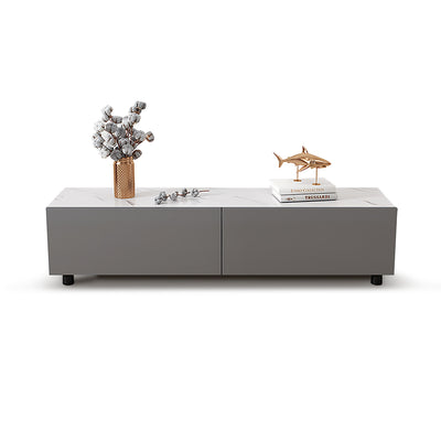 Modern Minimalist Rectangular TV Stand with Sturdy Legs