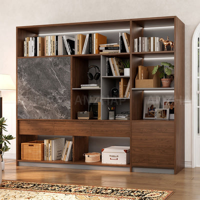 Modern Large-capacity File Cabinet with Sliding Doors for Office（Stock Items）