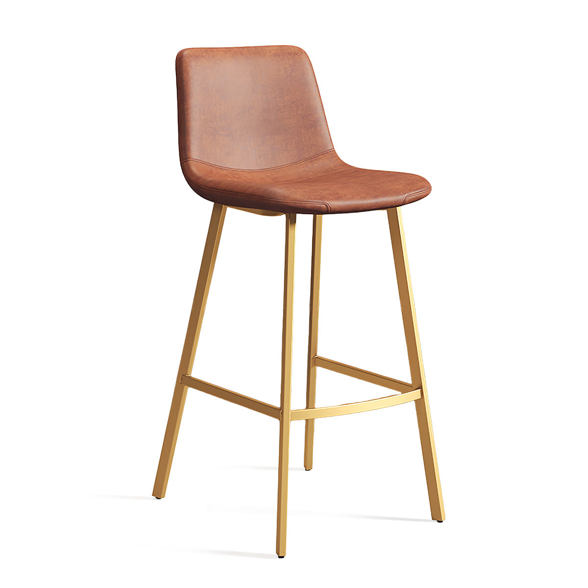 Luxury Iron Bar Stool with Backrest for Cafes and Home