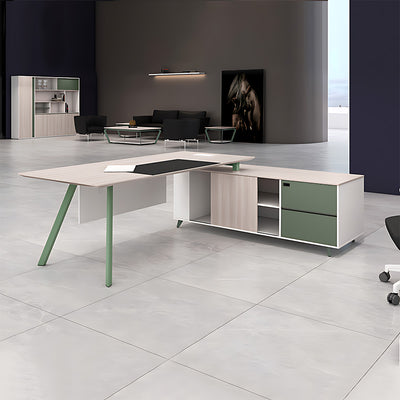 Stylish High-End Executive Desk and Minimalist Leadership Table