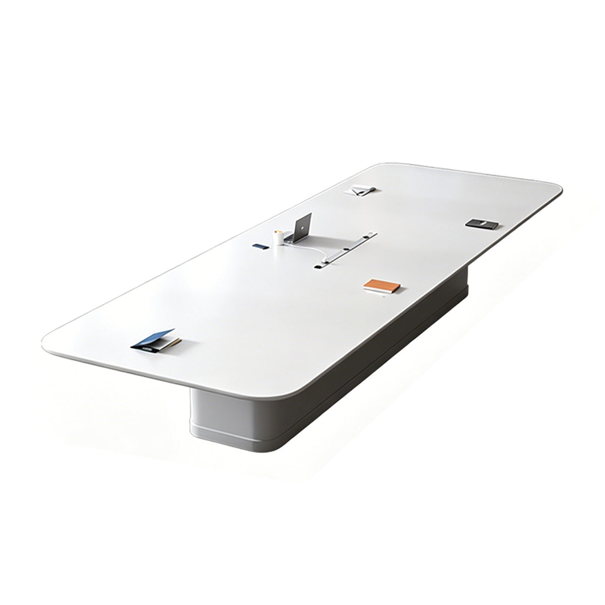 Refined Modern Conference Table with Built-In Outlets & Exquisite Design