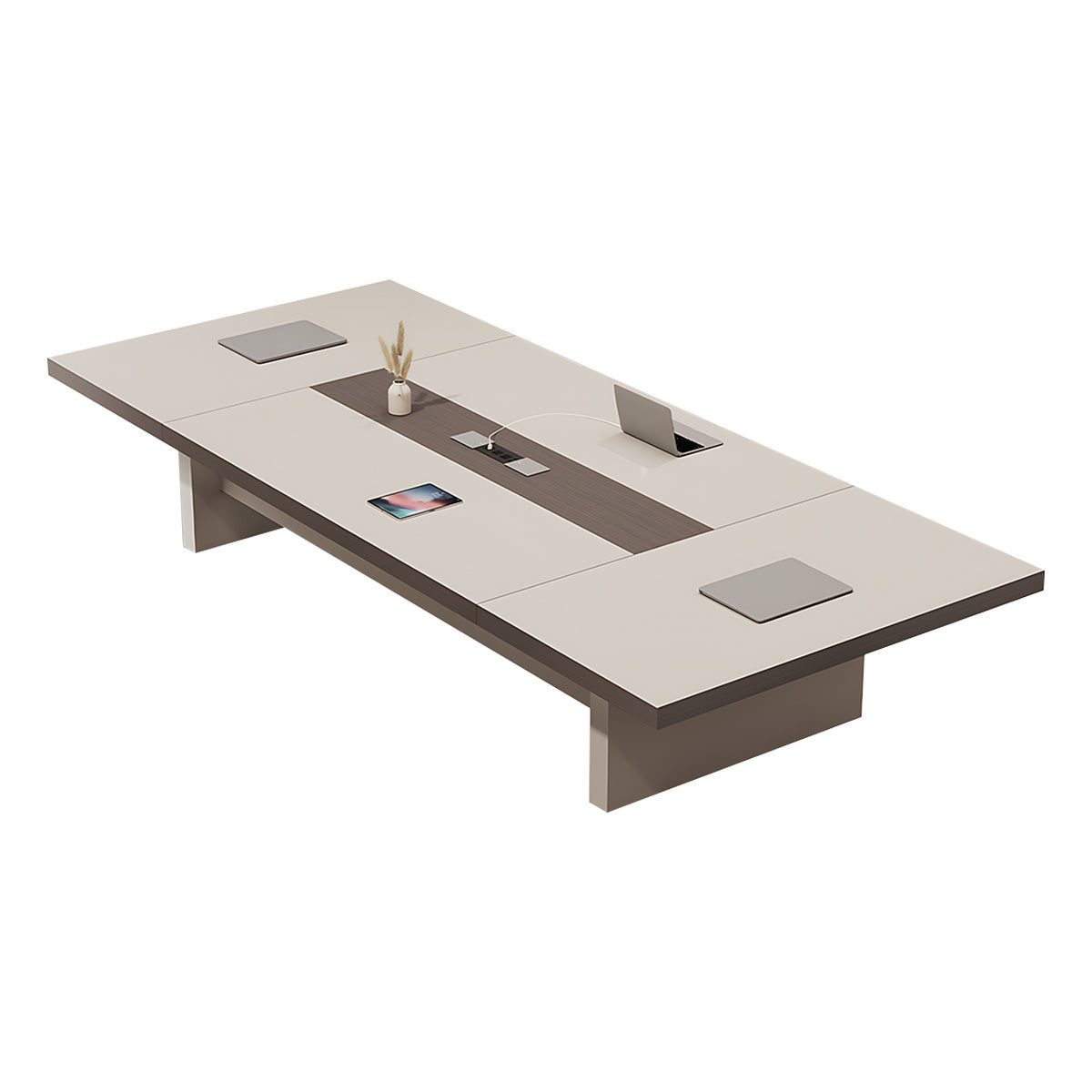 Modern Stylish Rectangular Conference Table with Power Outlets