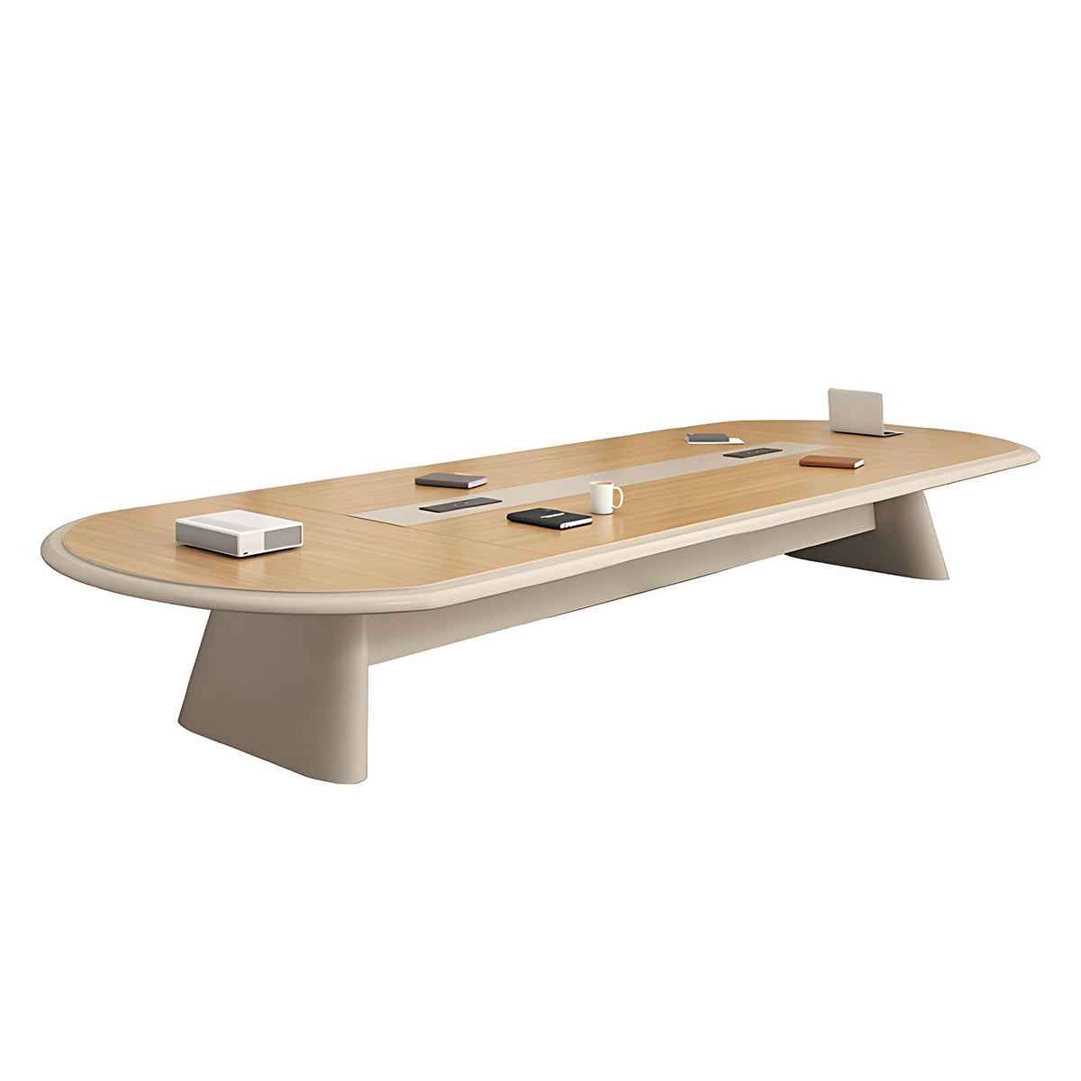 Conference Table with Rounded Edges for Boardroom and Meeting Room