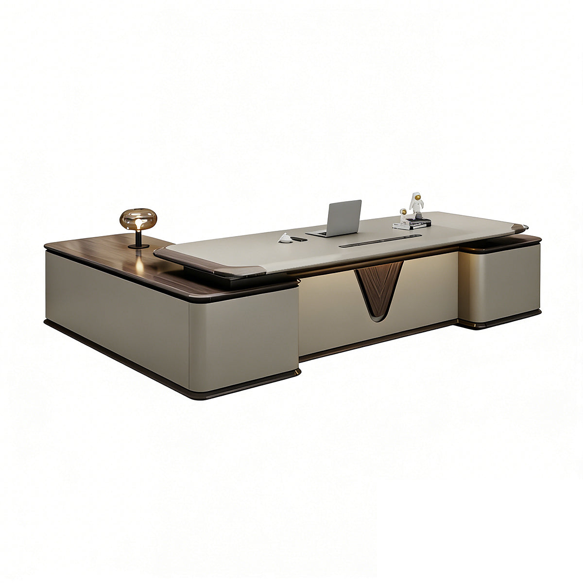 Executive Desk with Spacious Desktop & Power Rail