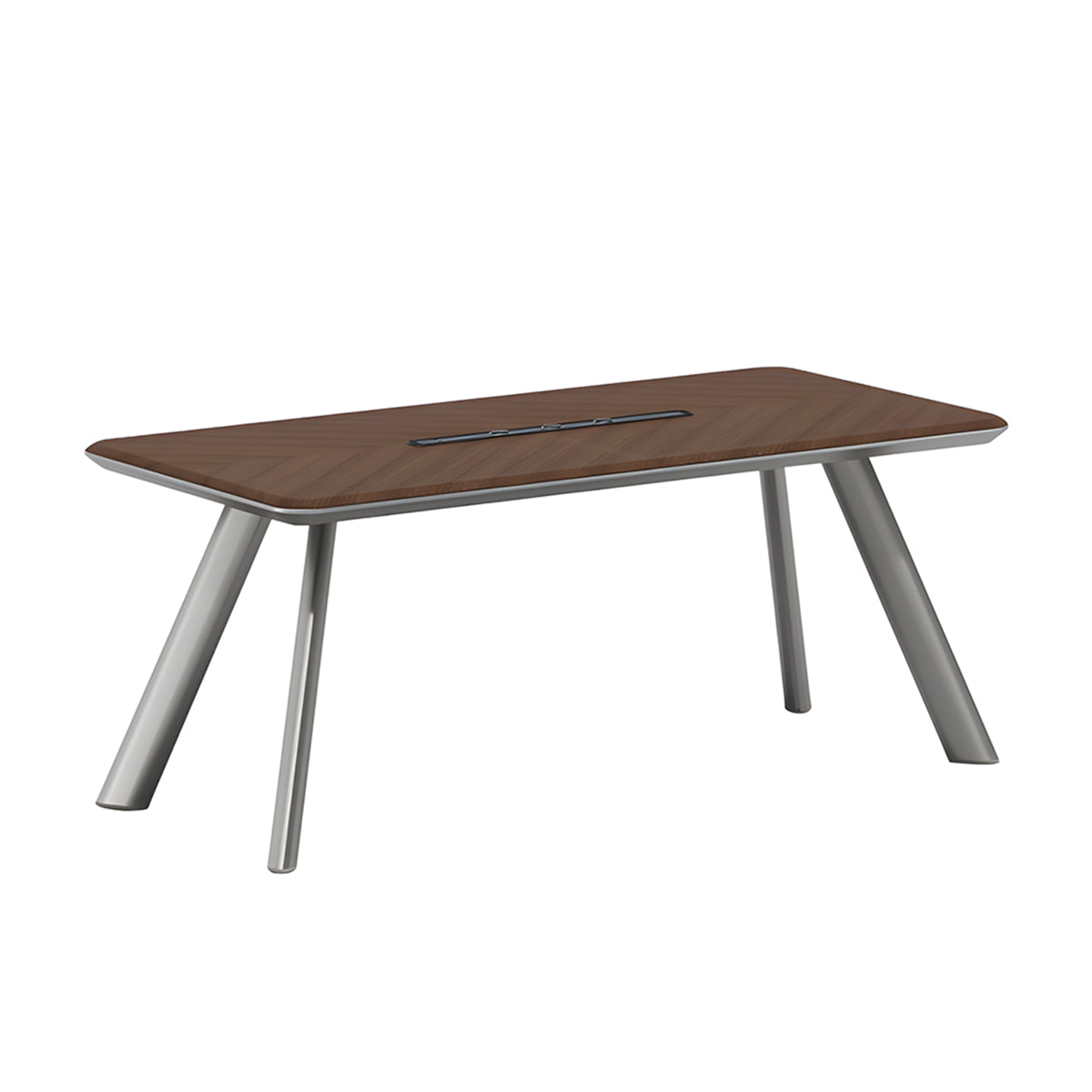 Robust Conference Table with Thick Top & Cable Management