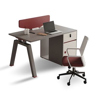 Simple Cassette Office Desk and Chair, Free Combination, Steel Desk Corner with Screen Partition