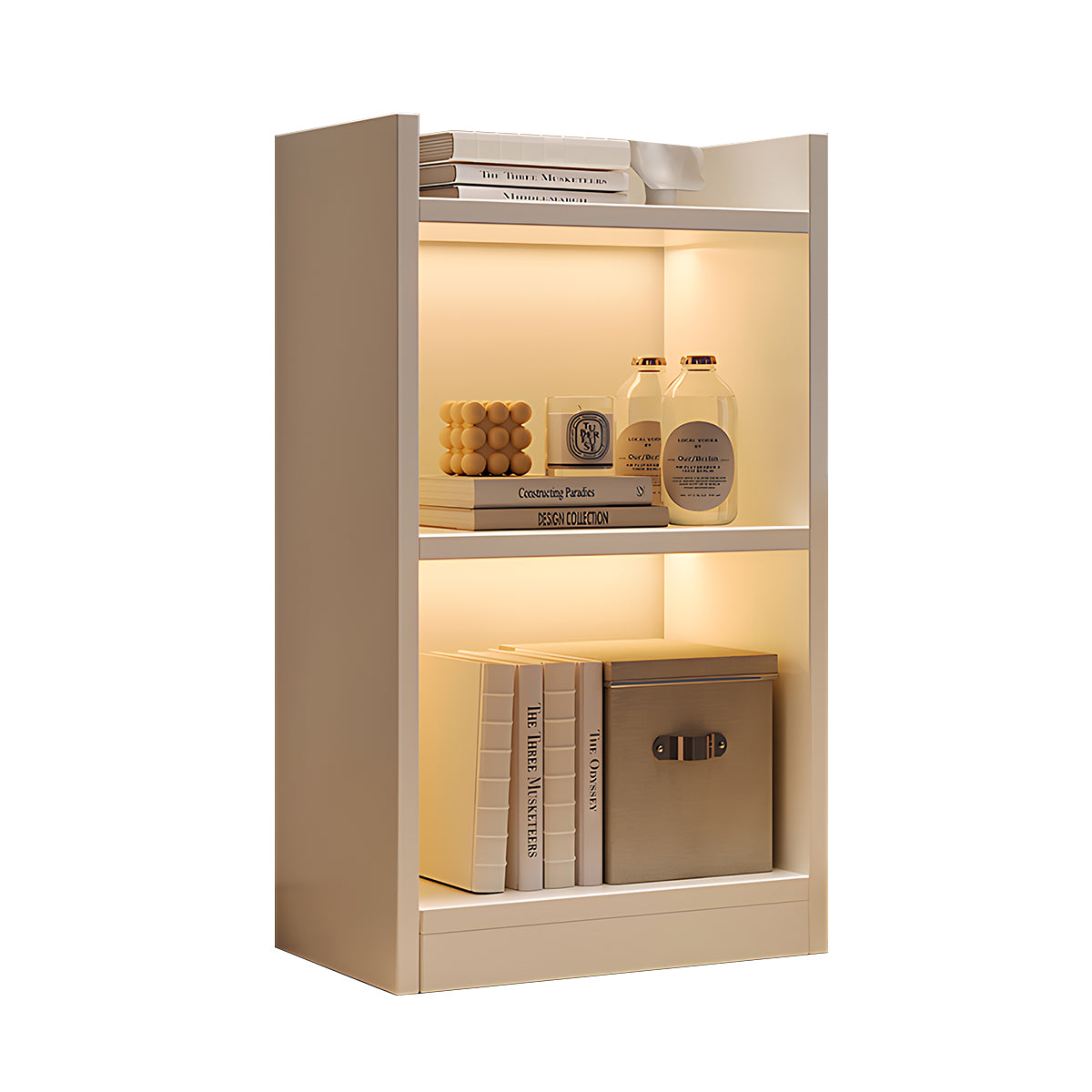 Contemporary Floor-Standing Bookshelf with Sturdy Space-Saving Design