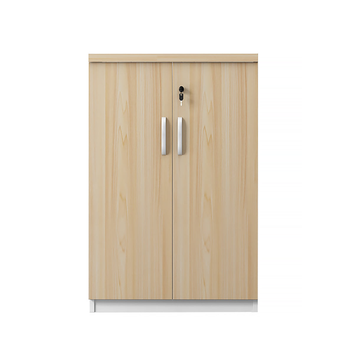 Modern Minimalist Moisture-Resistant Storage Cabinet with Compartments and Lockable Design