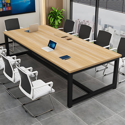 Solid Wood Rectangular Conference Table Office Desk