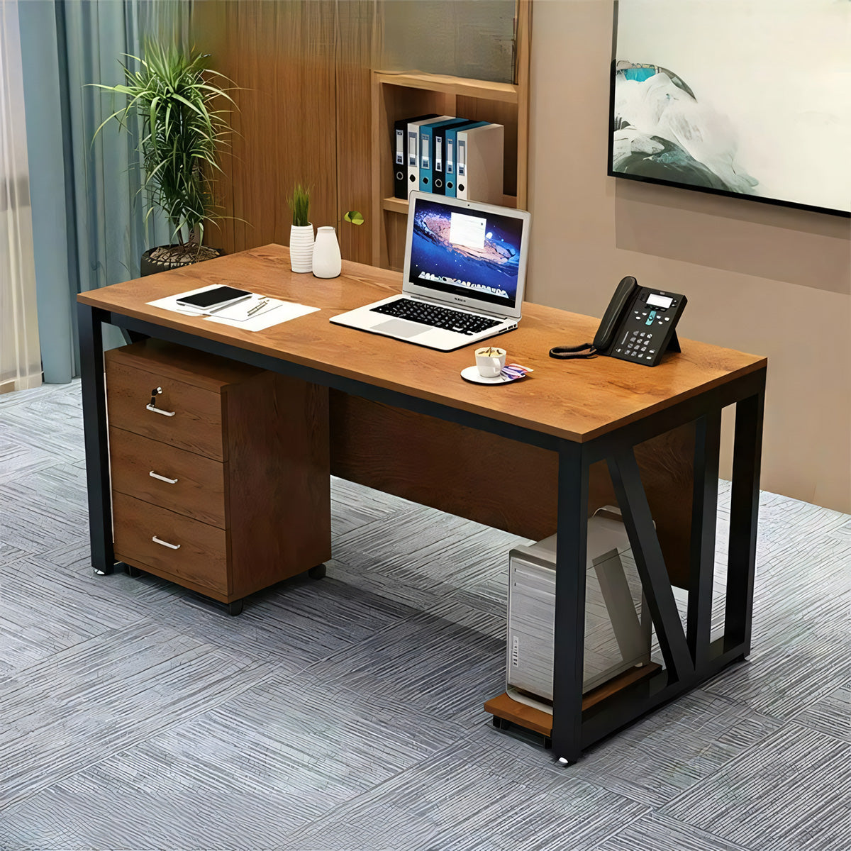 Executive Office Desktop Computer Desk Simple and Modern