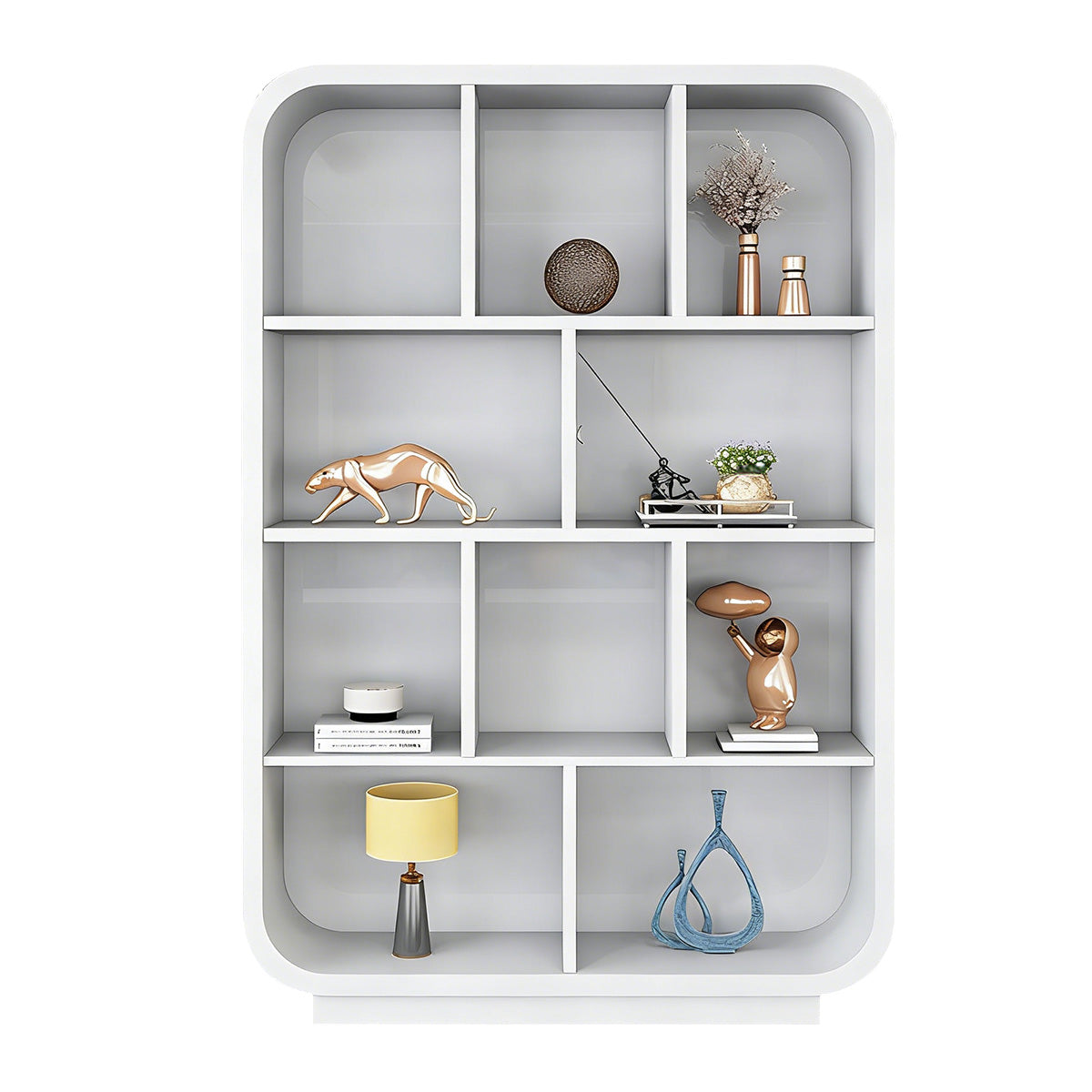 Office Storage Cabinet with Multiple Compartments and Sturdy Base