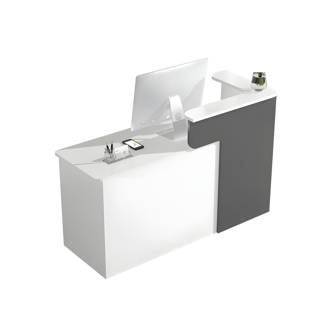Compact and Stylish Modern Shop Reception Desk