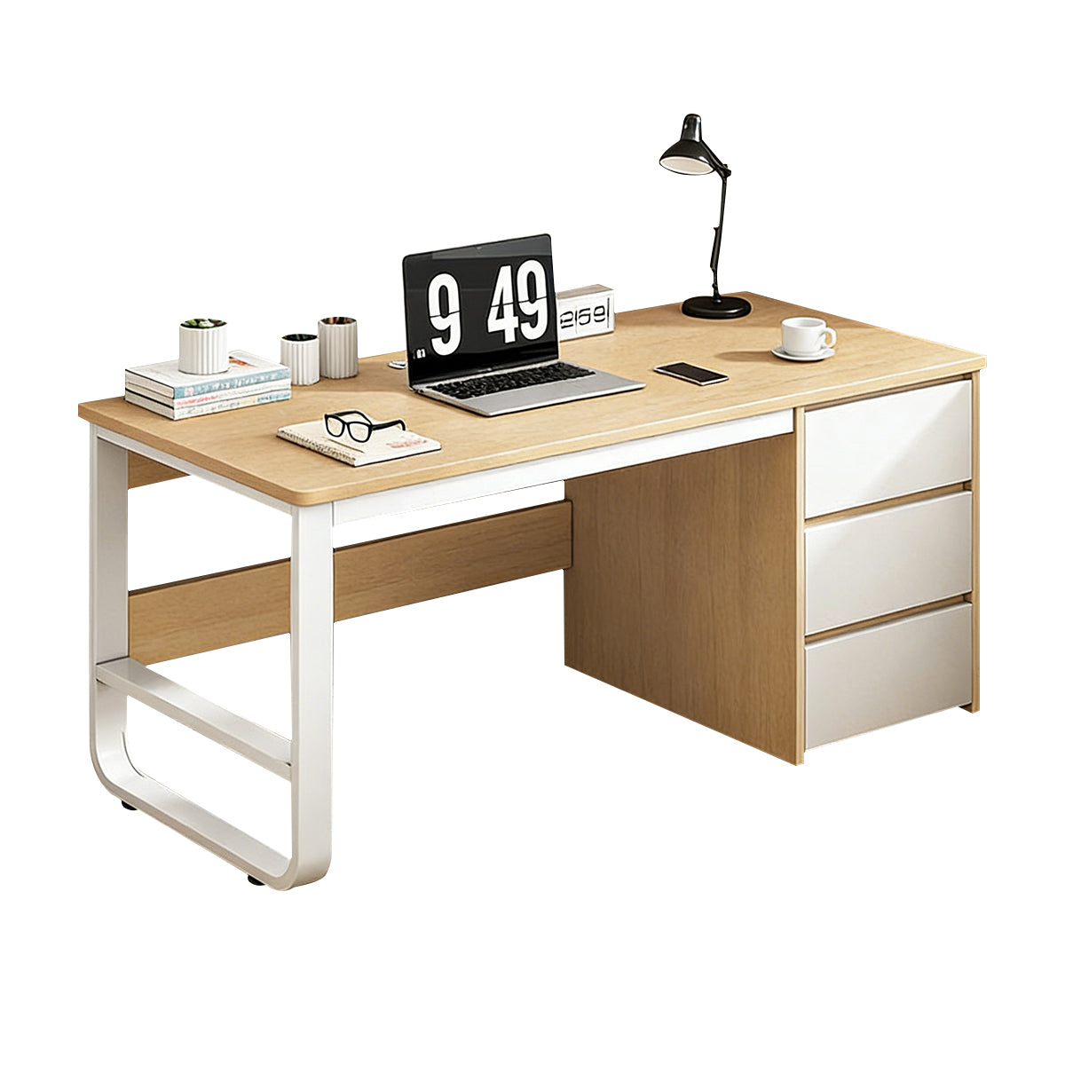 Modular Workstations & Desks-1, Light Yellow 1-Seater L39" × W20" × H29", Light Yellow finish, for office workstation, ergonomic office furniture