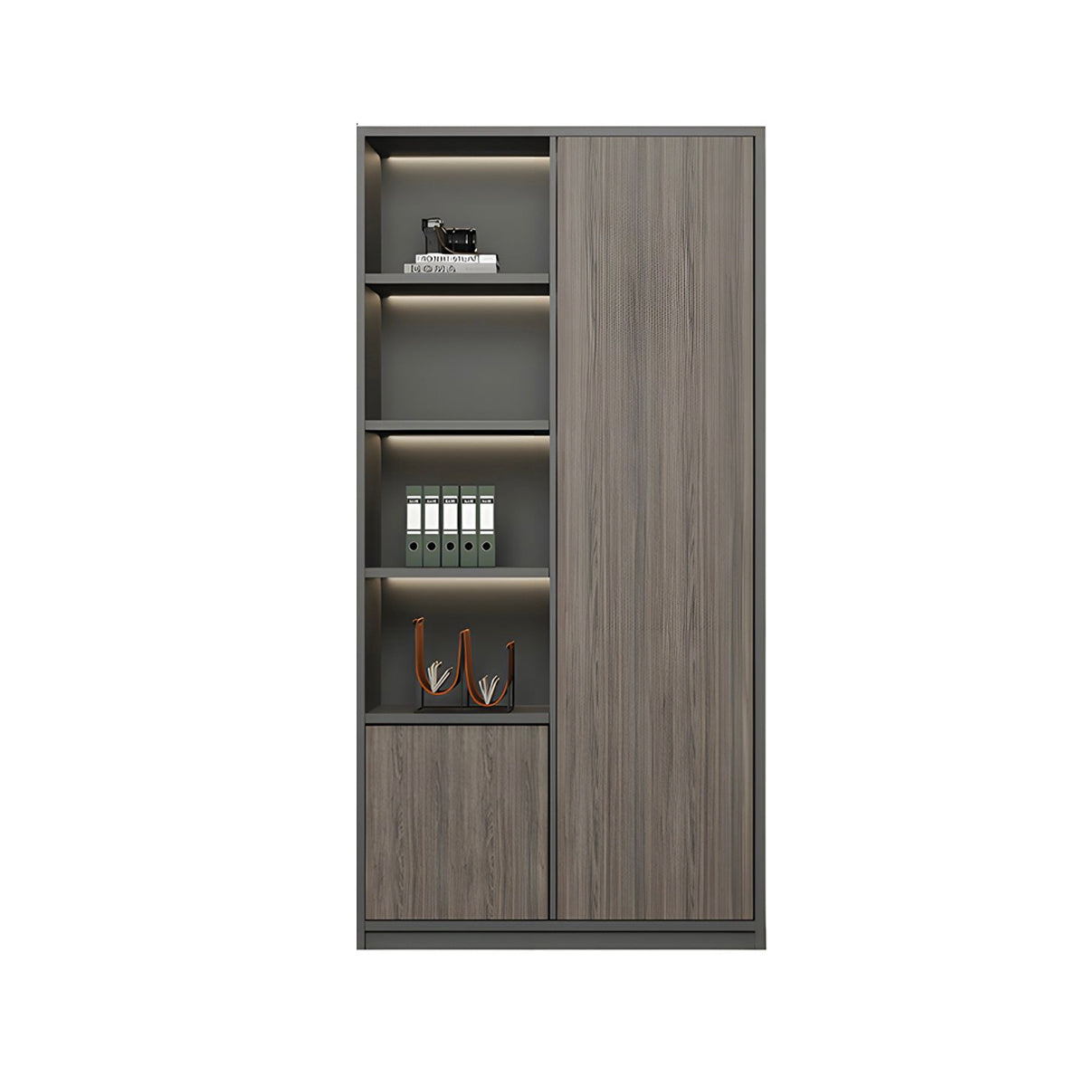 High-Capacity Storage Cabinet with Moisture-Resistant Base for Office