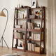 Minimalist Solid Wood Folding Bookshelf Multi-Layer Storage Floor Standing
