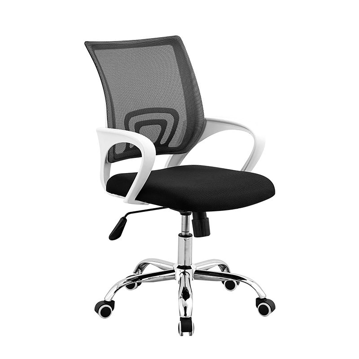 Office Chair, White & Black, White & Black finish, L24" x W18" x H40", for office workstation, ergonomic office furniture