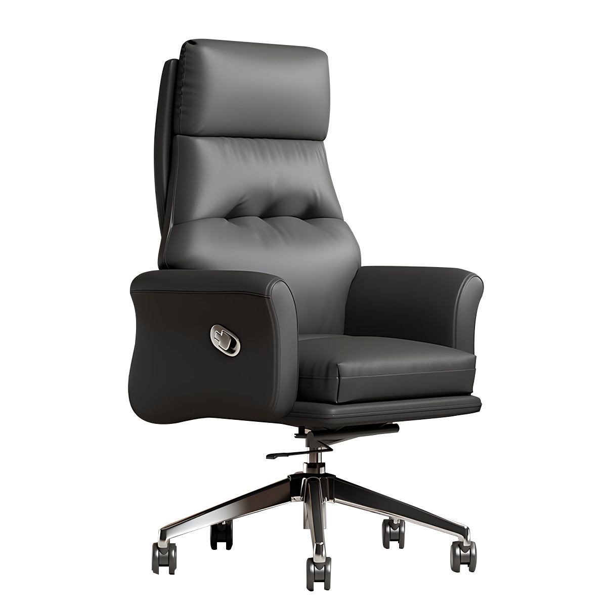 Modern L-Shaped Executive Desk with Reinforced Legs for Offices