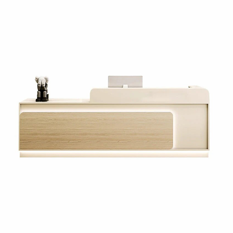 Modern Reception Desk with Draws and Shelves