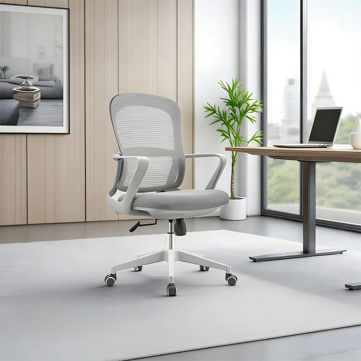Ergonomic Mesh Office Chair with Recline, Adjustable Height & Swivel Base
