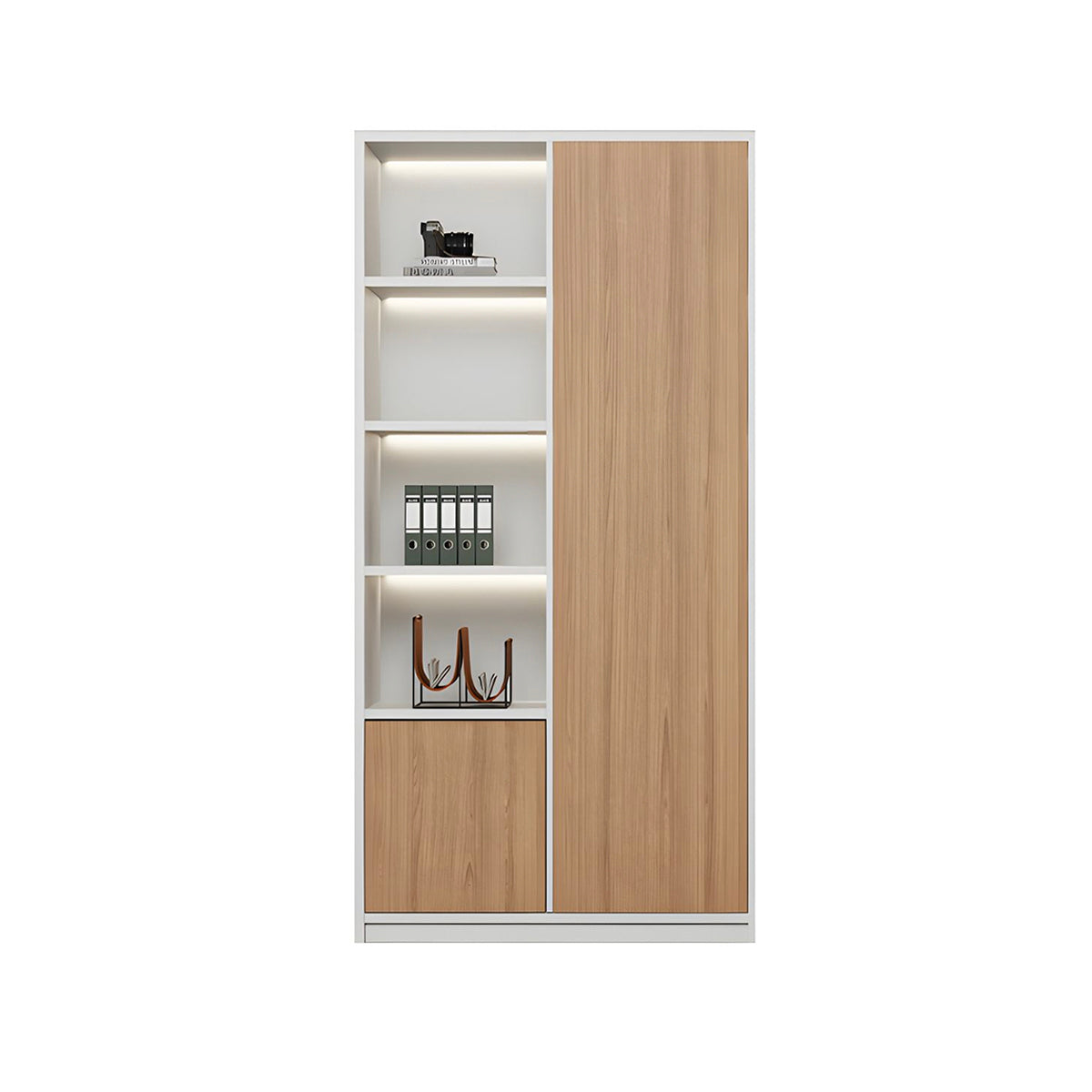 High-Capacity Storage Cabinet with Moisture-Resistant Base for Office