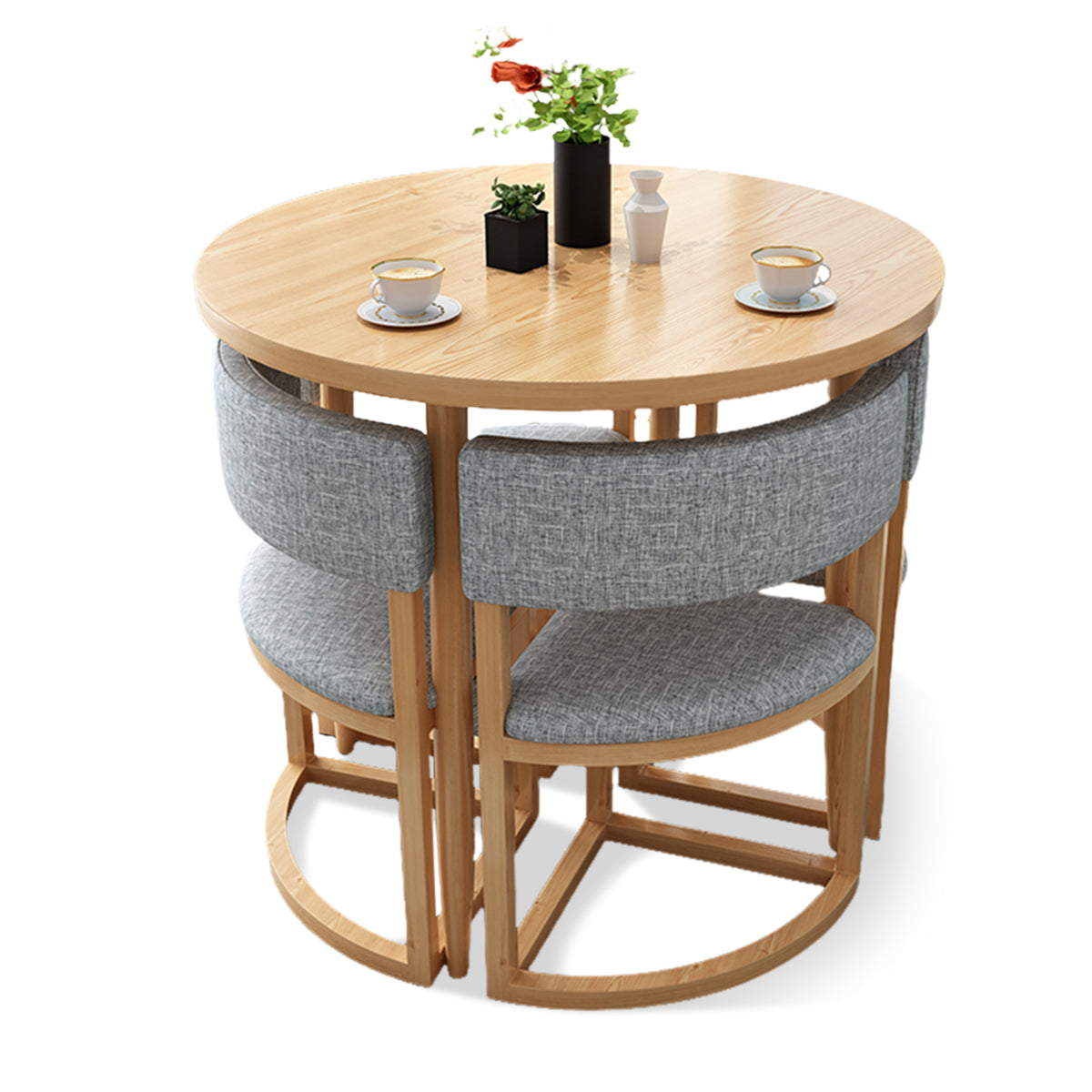 4-Seater Office Table and Chair Set