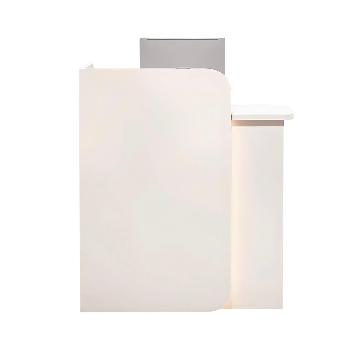 Small Reception Desk Retail Counter for Checkout Wooden Reception Table