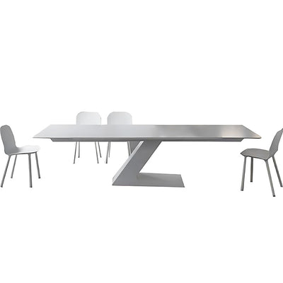Stylish White Solid Wood Conference Table