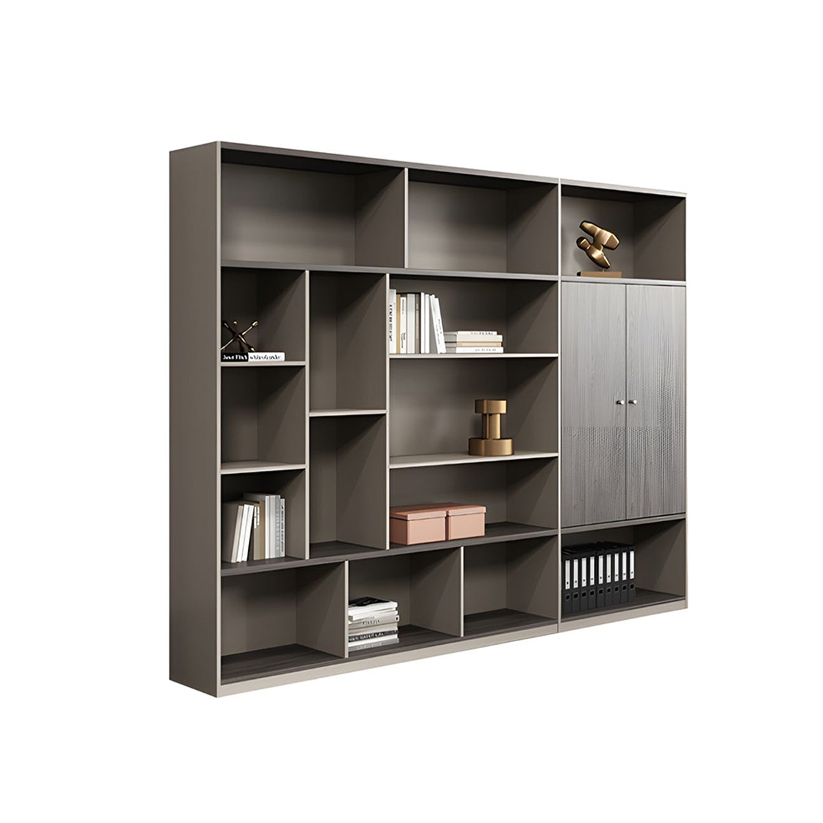 Multi-Functional Storage Cabinet with LED Light for Home & Office