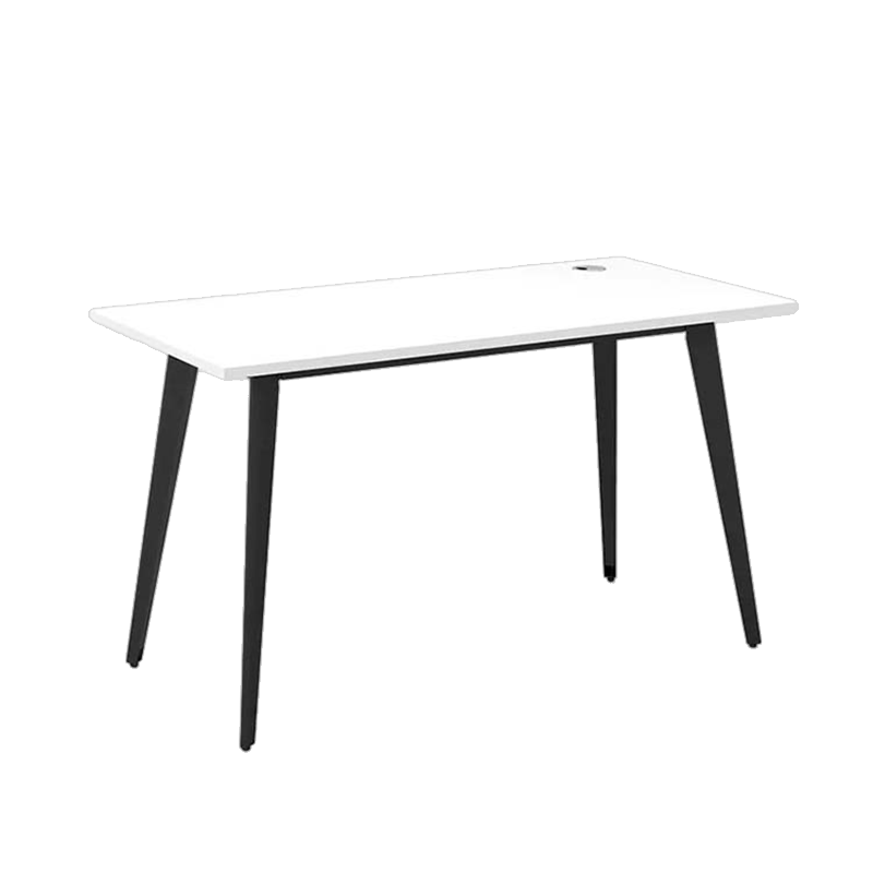 Minimalist Modern Screen Workstation Desk,White