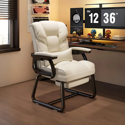 Ergonomic Office Chair with Reclining Back and Footrest for Lumbar Support