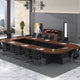U-Shaped Conference Table 94–299 in Wide (8–25 ft) for 6–24 People with Built-In Power Outlets