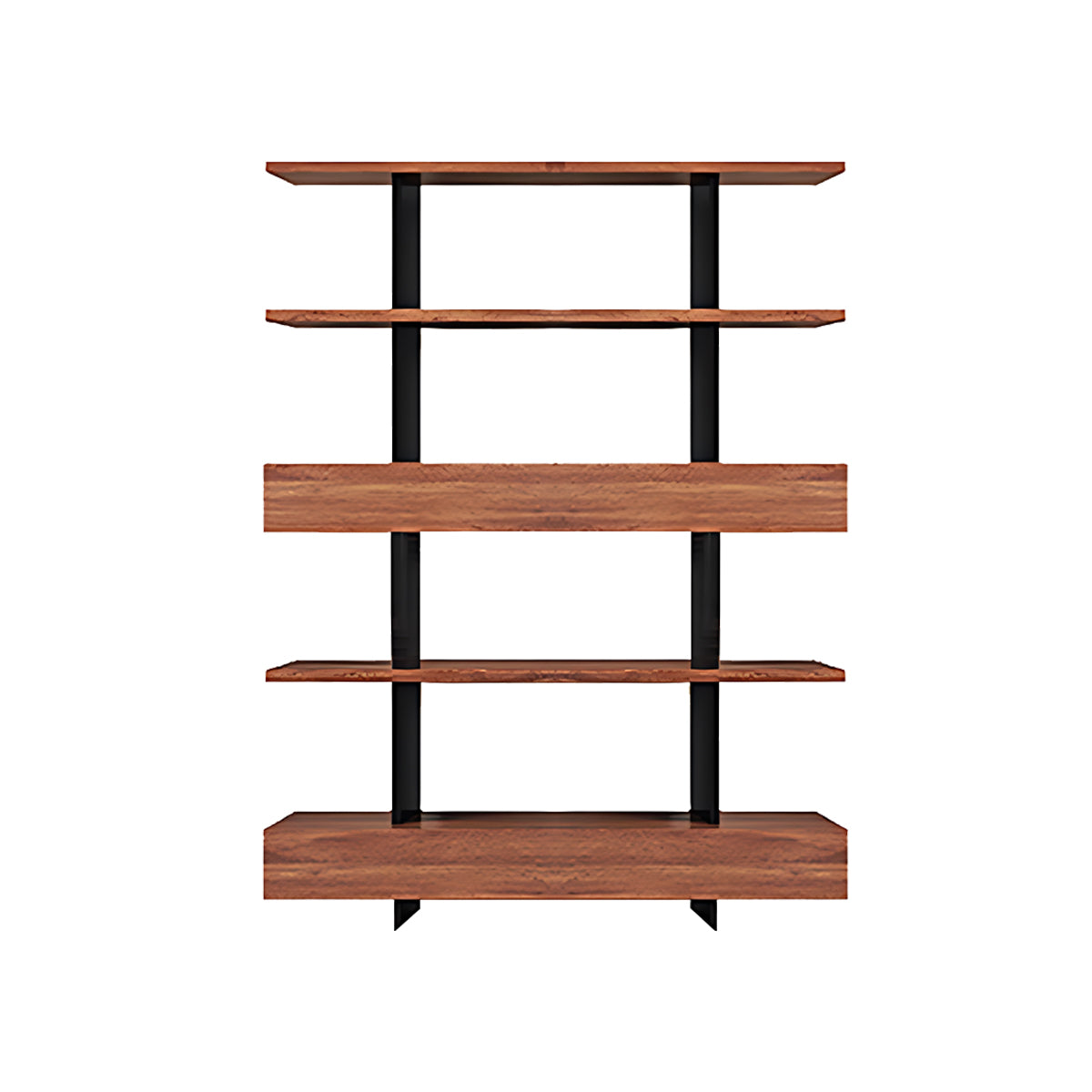 Eco-Friendly Wooden Bookshelf, Modern Storage with Multi-Layer Shelves