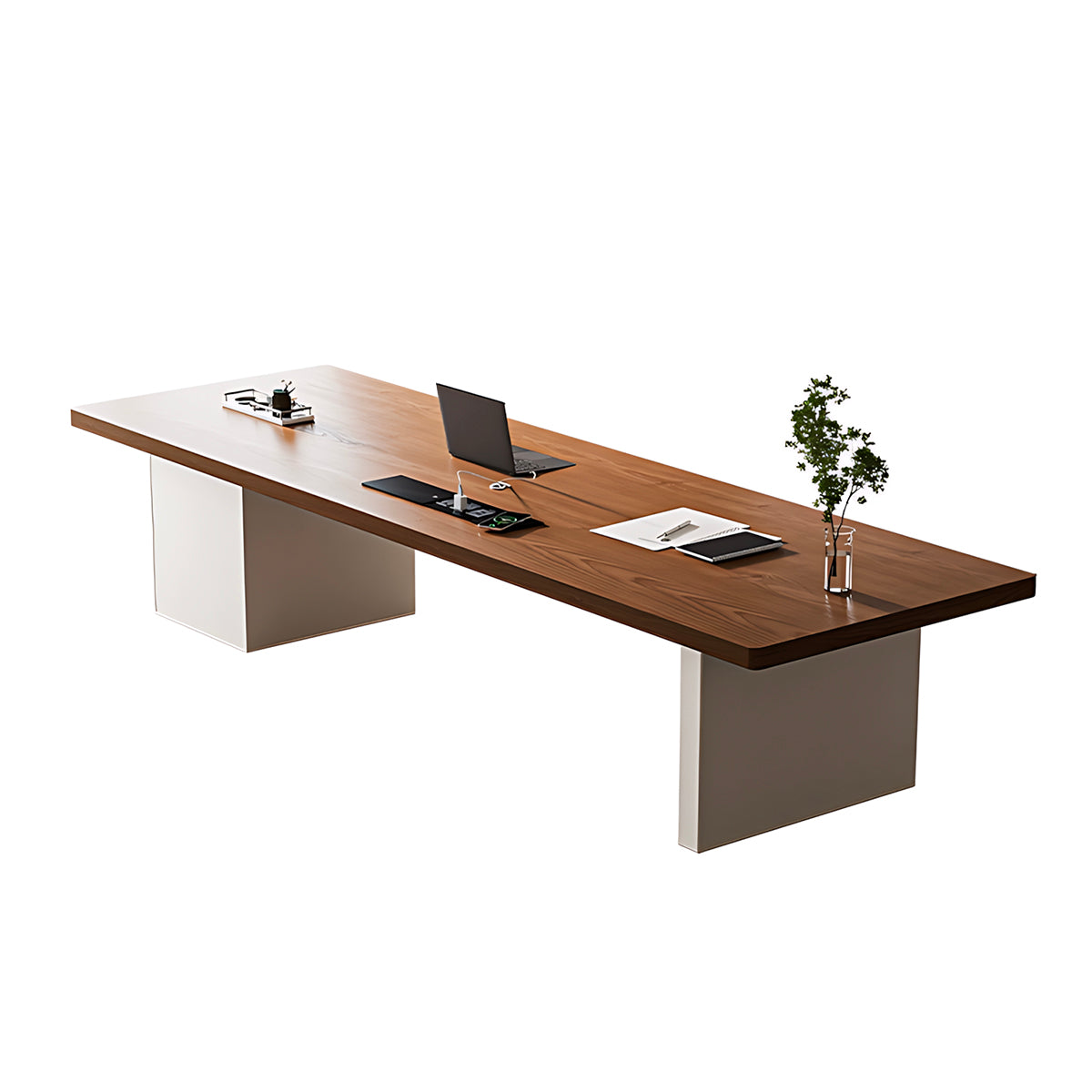 Premium Office Desk with Thick Solid Top and Efficient Storage for Workspaces
