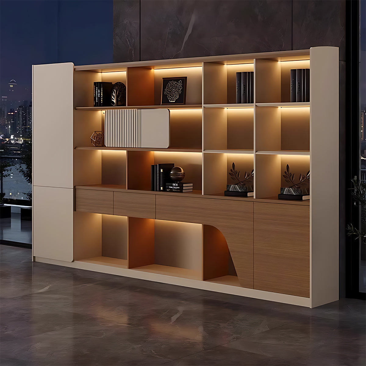 Luxury Multifunctional Storage Cabinet Eco Friendly & Large Capacity