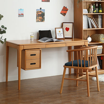 Scandinavian Style Solid Wood Rectangular Office Desk