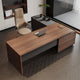 Eco Friendly Black Walnut Office Desk Sturdy with Mortise Tenon Construction