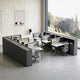 Sleek Office Desk with Integrated Power, Storage & Pegboard