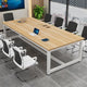 Solid Wood Rectangular Conference Table Office Desk