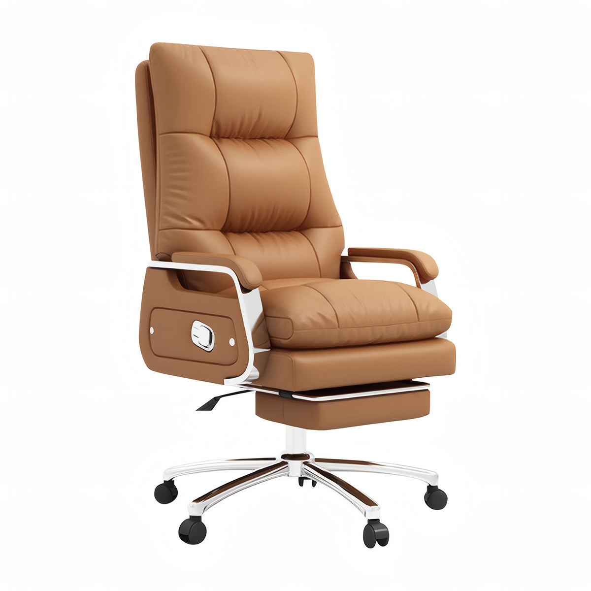 Executive Chair-1, Khaki With Microfiber Leather, With Microfiber Leather finish, L28" x W28" x H47", for office workstation, ergonomic office furniture