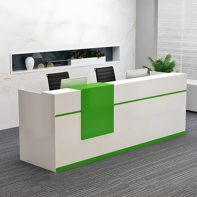Sleek Functional Reception Desk with Durable Thick Top