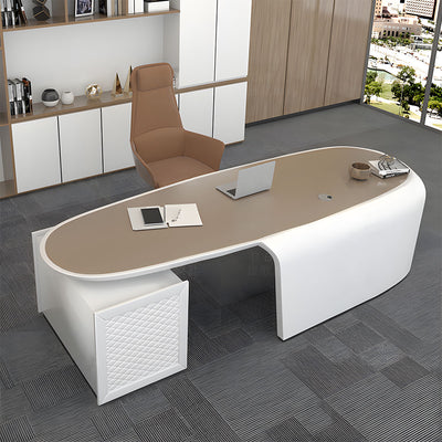 Executive Piano-like Lacquer Office Desk - Eco Friendly & Sleek