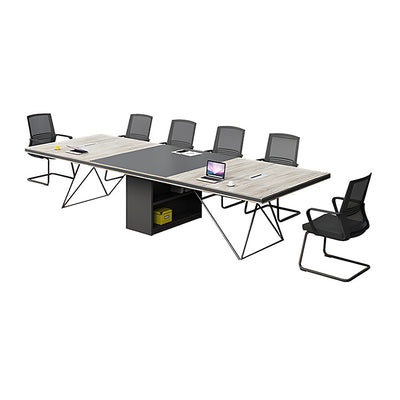 Industrial-Style Panel Conference Table