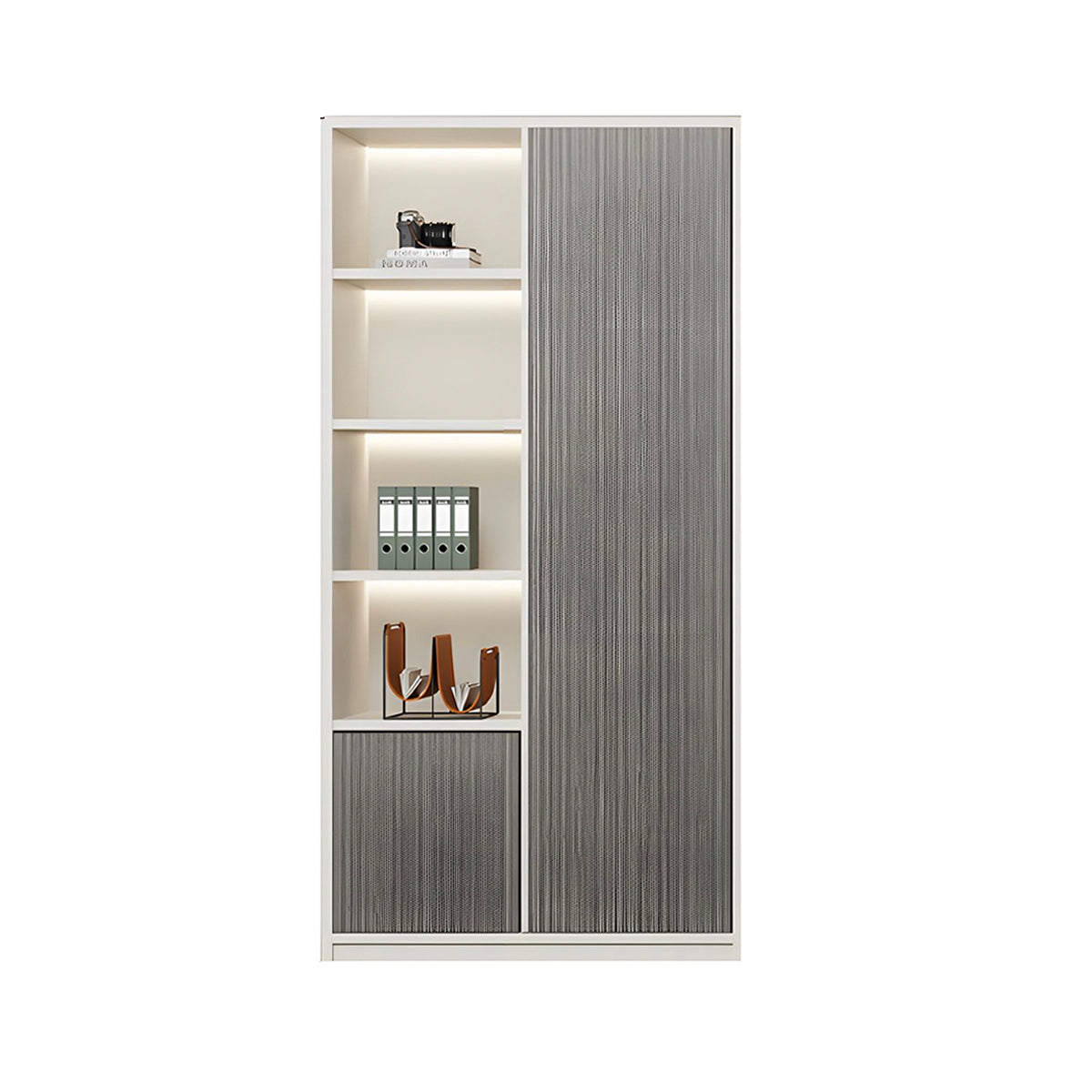 High-Capacity Storage Cabinet with Moisture-Resistant Base for Office