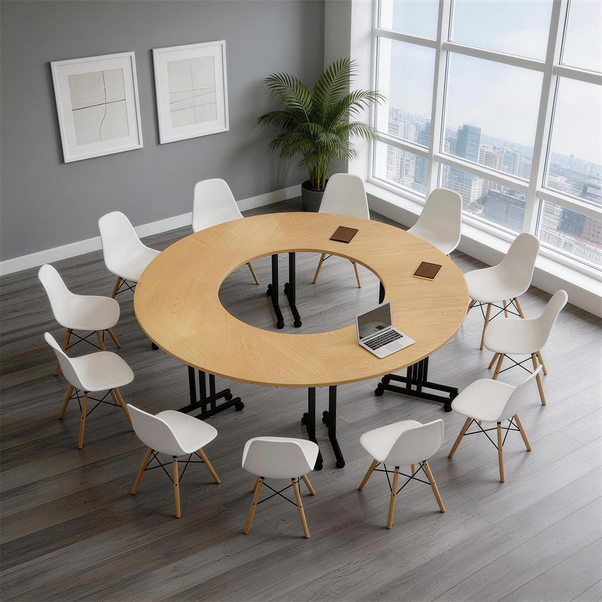 Minimalist and Creative Multifunctional Conference Table with a Sturdy Leg Design（Stock Items）