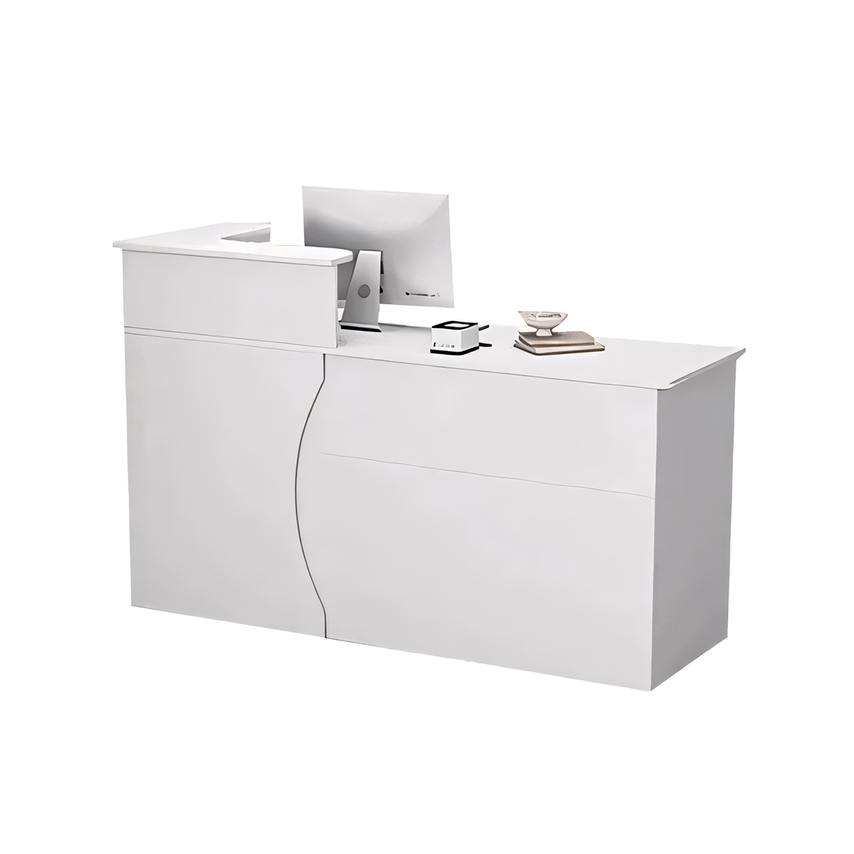 Stylish Cashier Counter, Small Front Desk Table Reception Desk