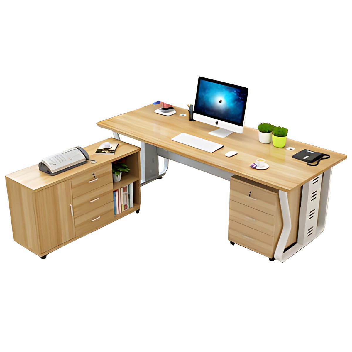 Minimalist Modern Solo Executive Office Desk