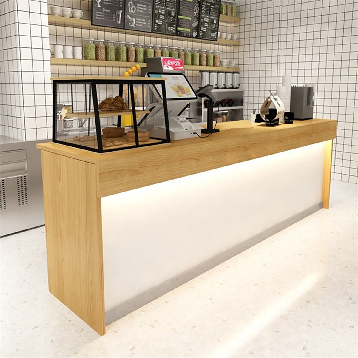 Reception Desk 47–94 in Wide with Solid Wood