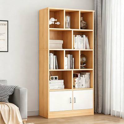 Minimalist Wooden Floor-Standing Bookshelf with Open Storage