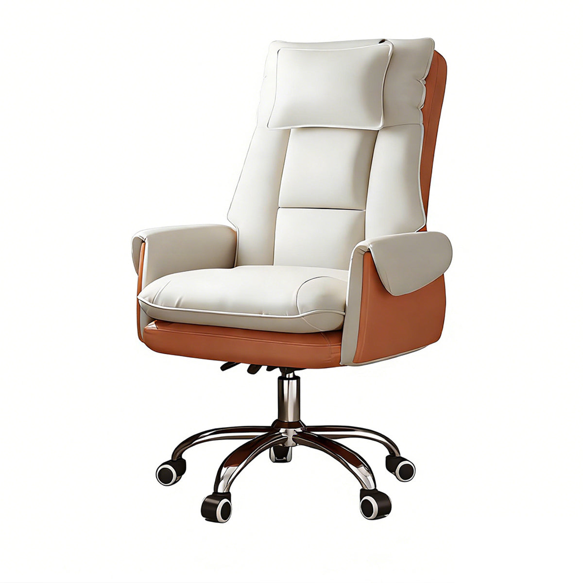 Reclining Executive Chair with Pillow and Double Foam Cushions