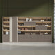Premium Wood-Texture Storage Cabinet with Handle-Free Doors